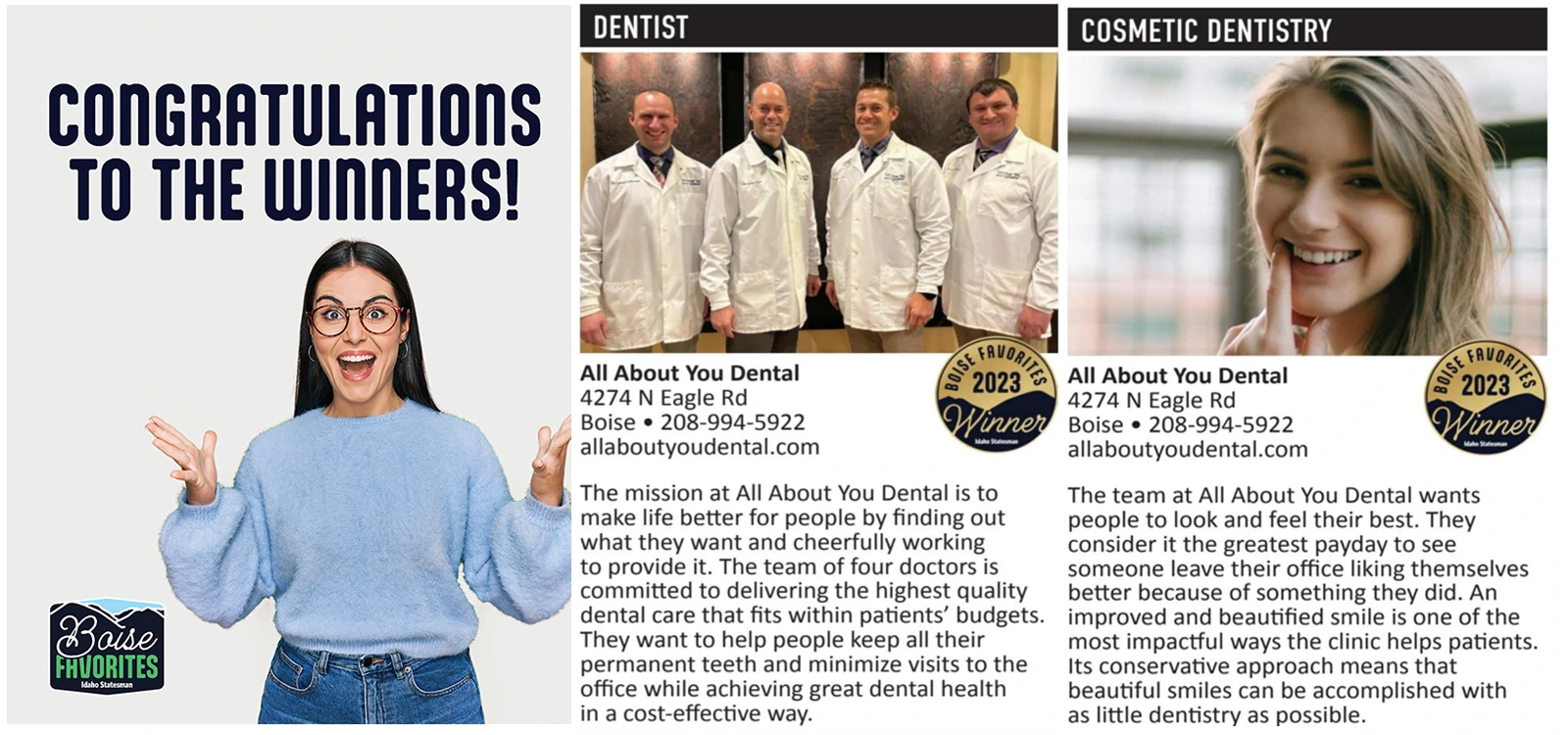 boise favorites poll for best dentist