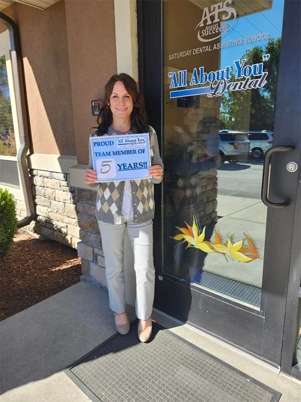 Chris for 5 amazing years with All About You Dental