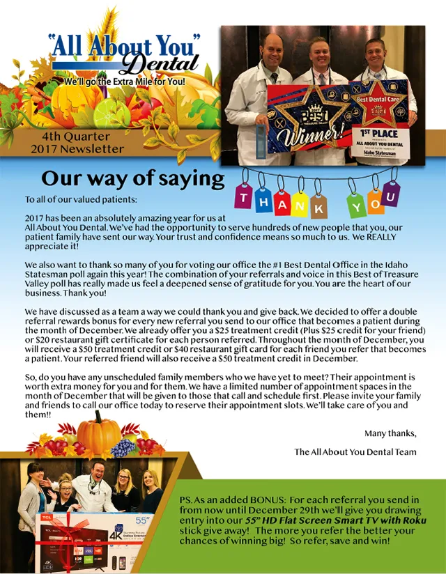 All About You Dental Newsletter