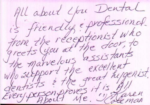 All About You Rave Reviews